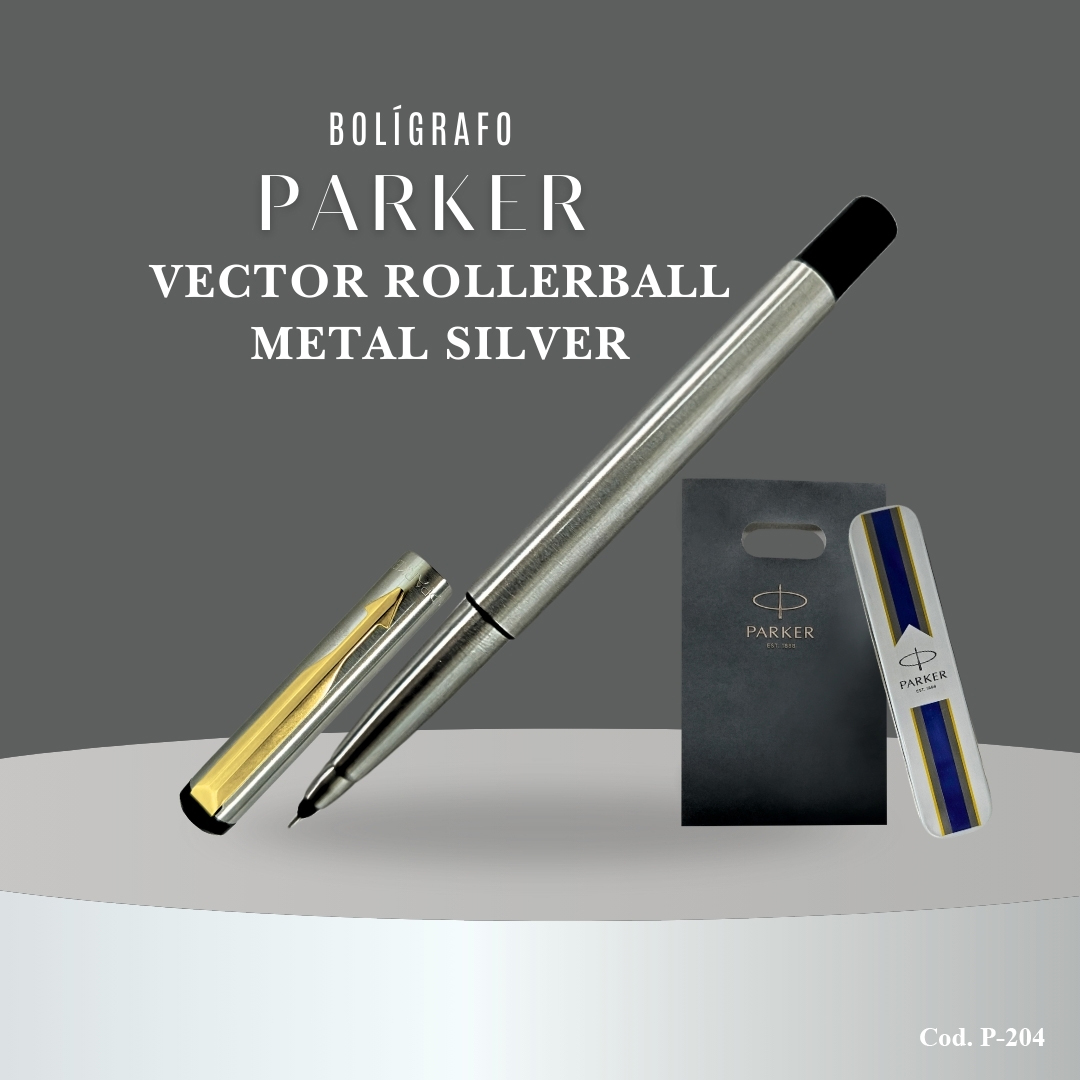 Parker Vector RollerBall Metal Silver CT